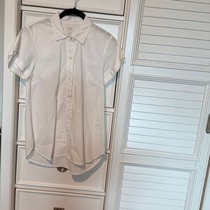 J. Crew Crisp White Short Sleeve Shirt